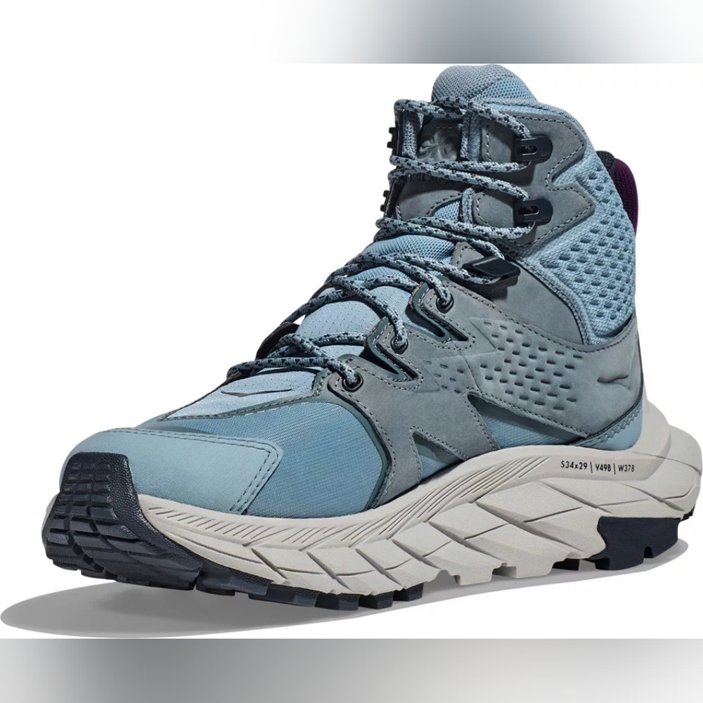 HOKA Anacapa Mid GTX Women's Mountain Spring/Harbor Mist Hiking Shoe - Picture 7 of 11